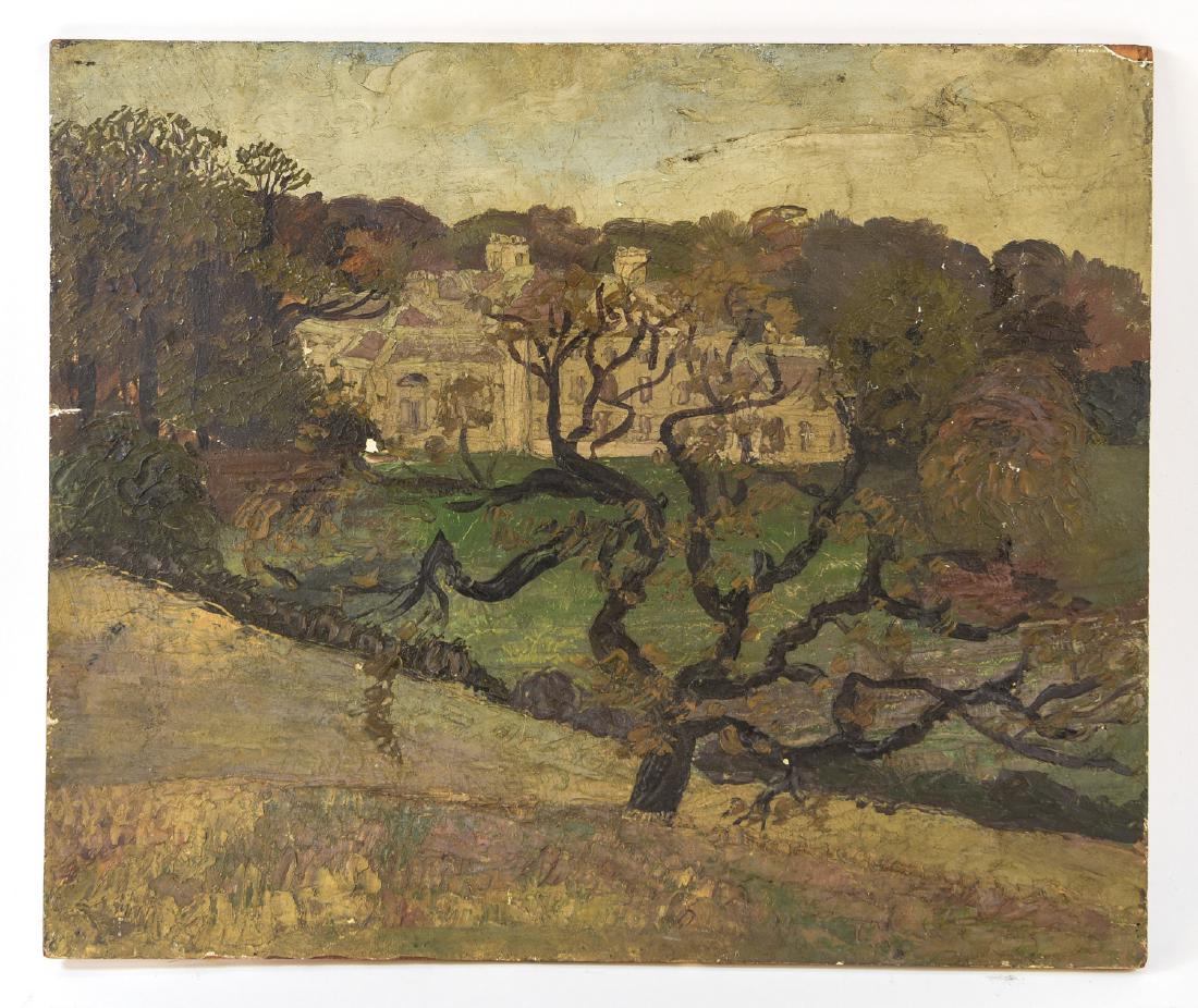 EARLY 20TH C. ENGLISH LANDSCAPE O/B PAINTING (1 of 9)