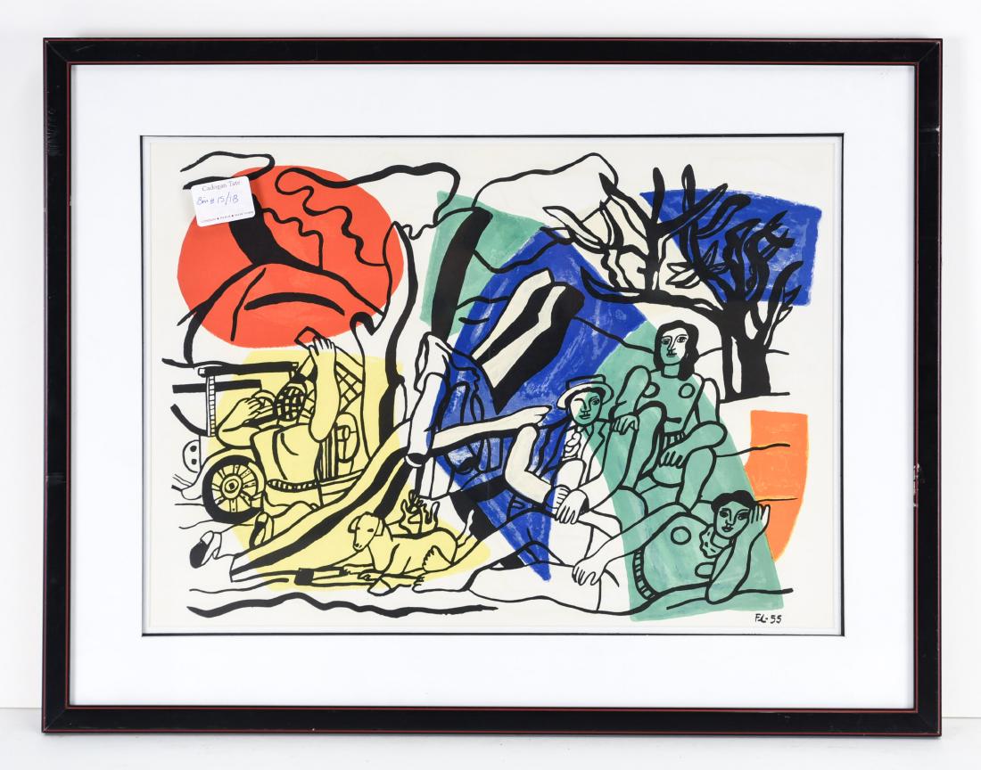 FERDINAND LEGER PRINT SIGNED IN PLATE (1 of 9)