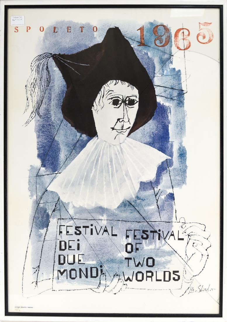 BEN SHAHN 1965 SPOLETO FESTIVAL POSTER (1 of 9)
