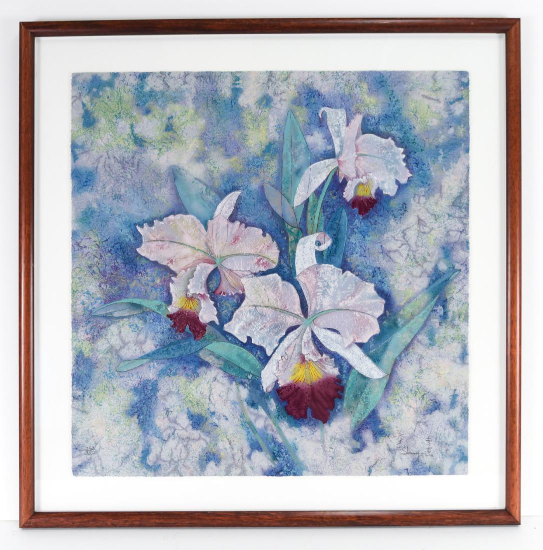SHANG SIGNED LTD. ED. FLORAL LITHOGRAPH (1 of 9)