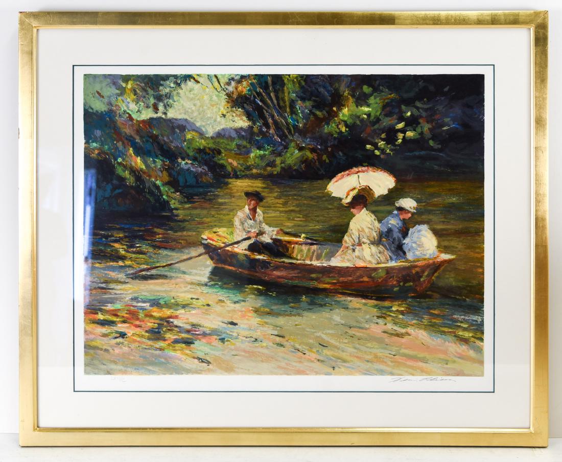 HENRI PLISSON (1908 - 2002) SIGNED LTD. ED.LITHO: Edition LXII/C. Dimensions: (Frame) H 26" x W 31.5"