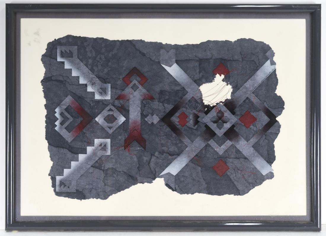 BRUCE WEINBERG HANDMADE PAPER: Dimensions: (Frame) H 32" x W 44.5"