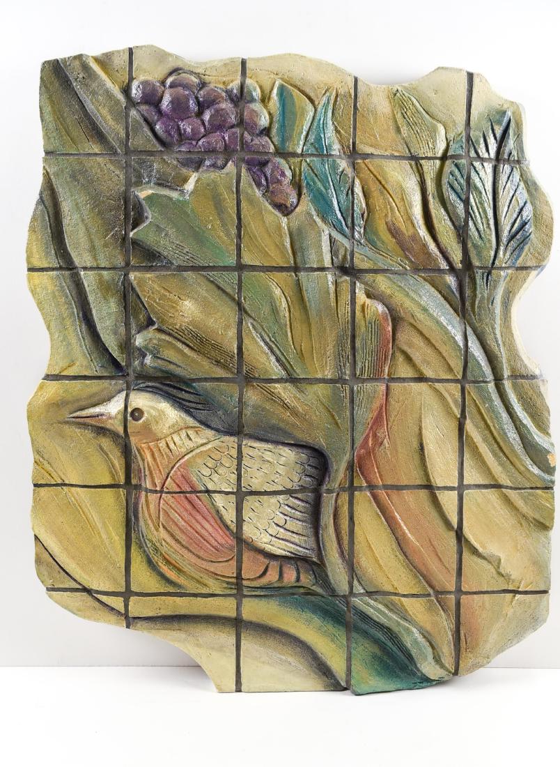 HELEN WEBBER SCULPTED TILE WALL SCULPTURE (1 of 6)