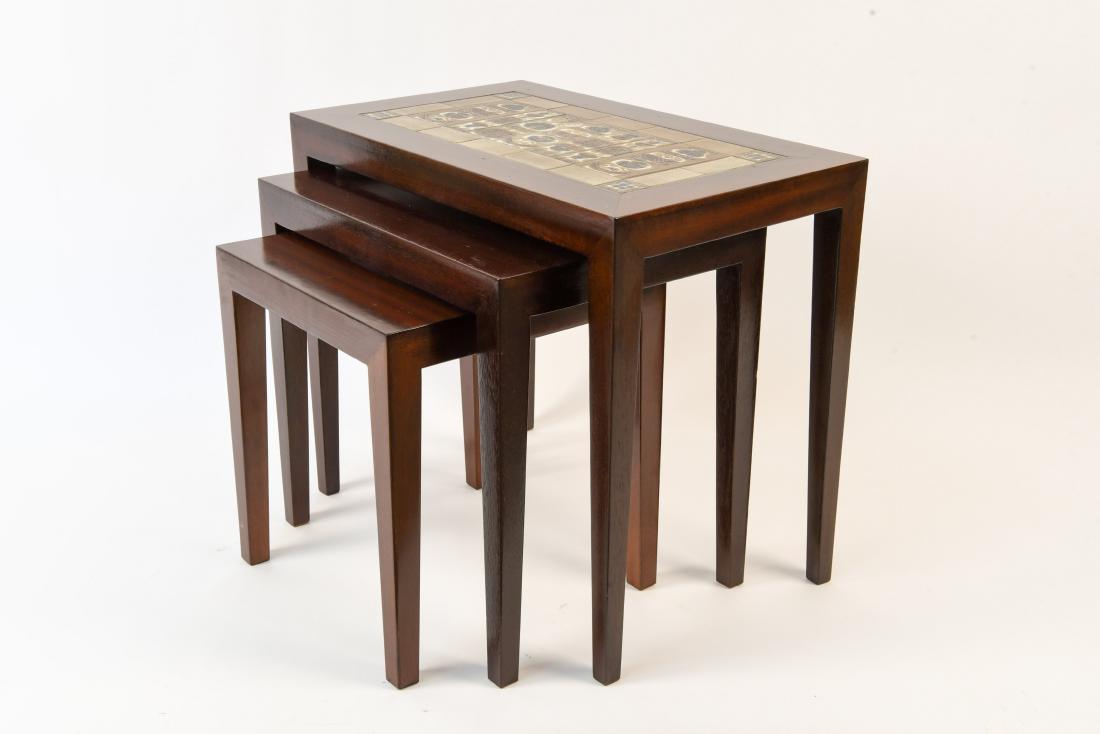 (3) DANISH HASLEV FURNITURE NESTING TABLES (1 of 8)
