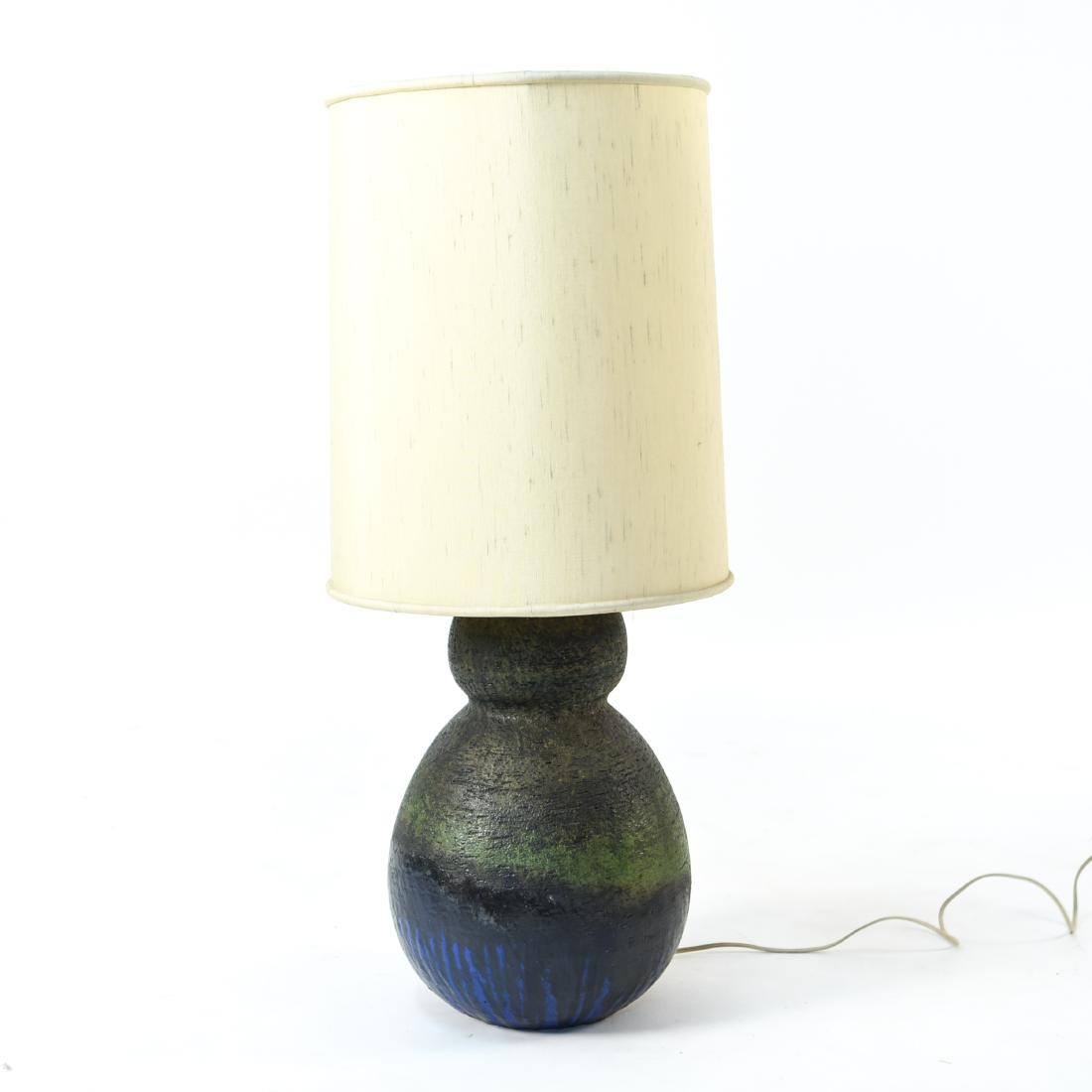 RAYMOR GLAZED CERAMIC TABLE LAMP (1 of 10)