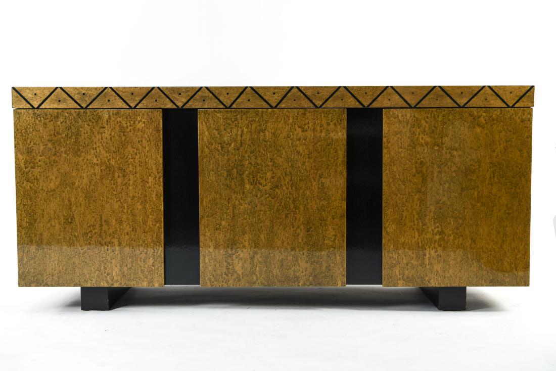 PACE LACQUERED BURLWOOD SIDEBOARD (1 of 17)