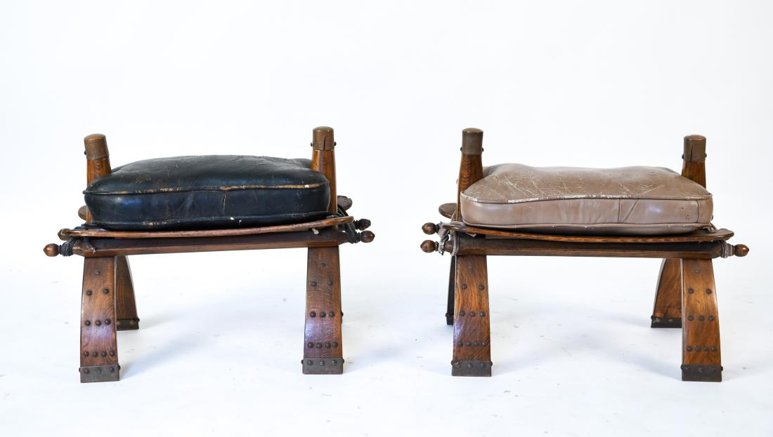 (2) CAMEL SEAT OTTOMANS OR BENCHES (1 of 20)