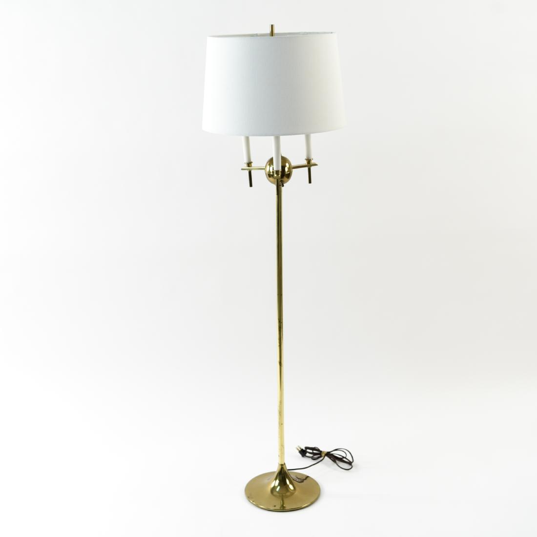 BRASS FLOOR LAMP IN STYLE OF TOMMI PARZINGER (1 of 8)