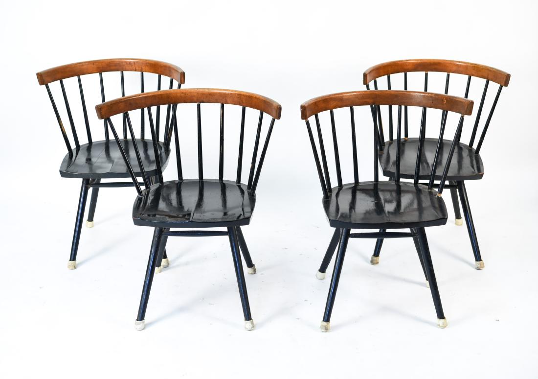 (4) GEORGE NAKASHIMA STRAIGHT BACK CHAIRS (1 of 18)