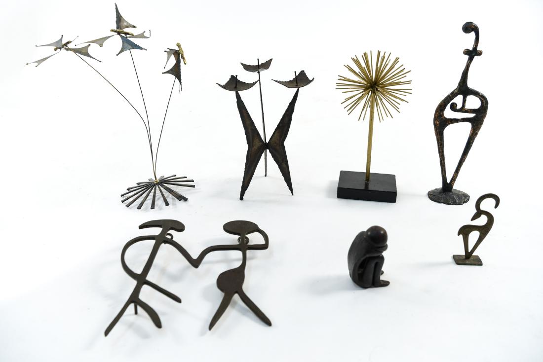 GROUPING OF MODERN METAL SCULPTURES (1 of 9)