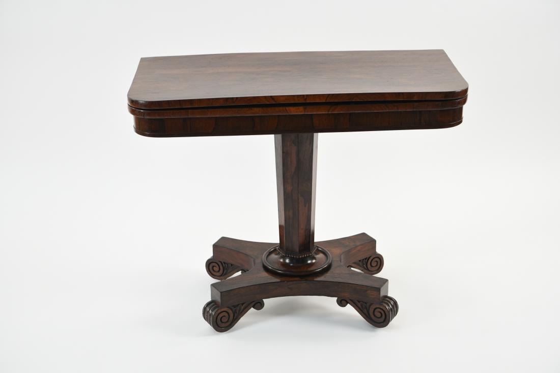 ENGLISH WILLIAM IV ROSEWOOD GAMES TABLE (1 of 13)