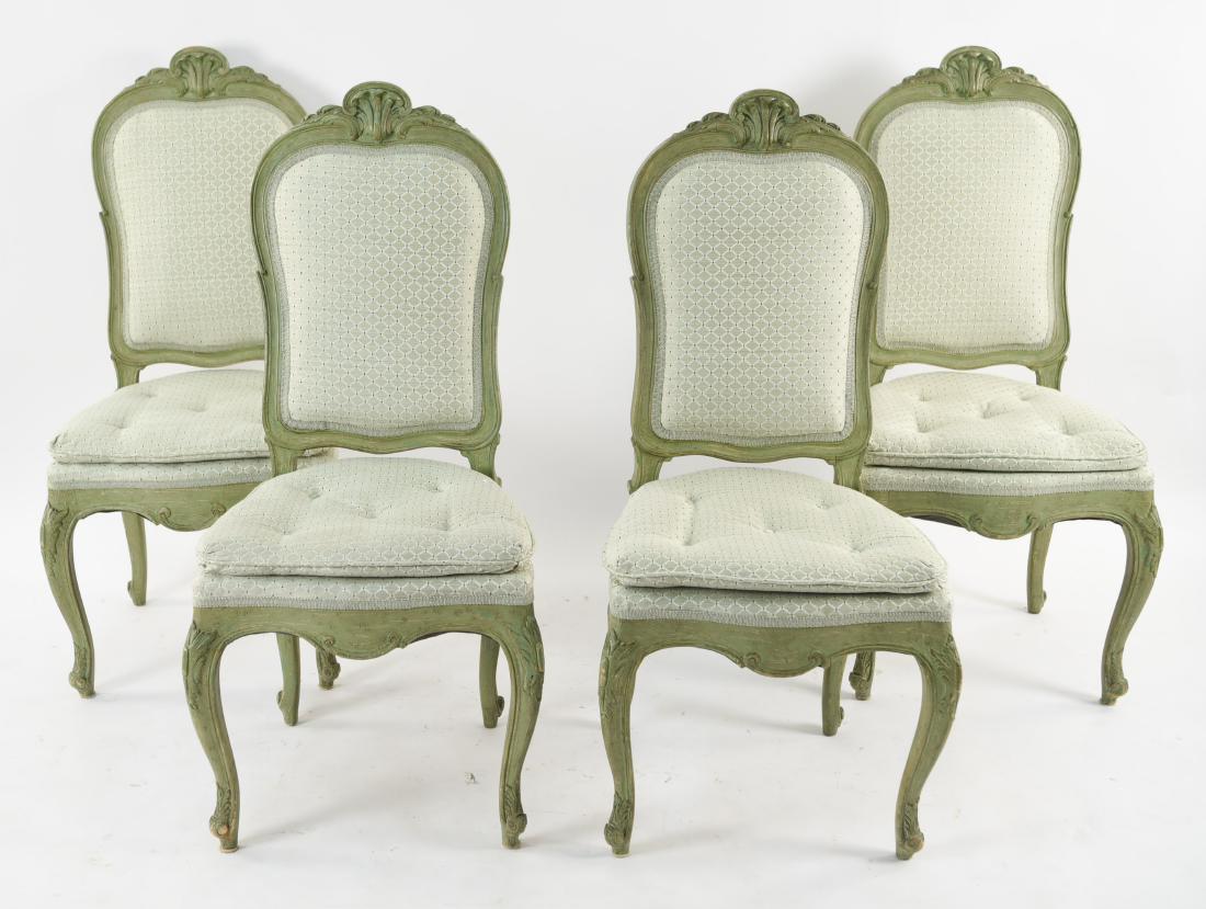 (4) CARVED SHELL BACK DINING CHAIRS (1 of 15)