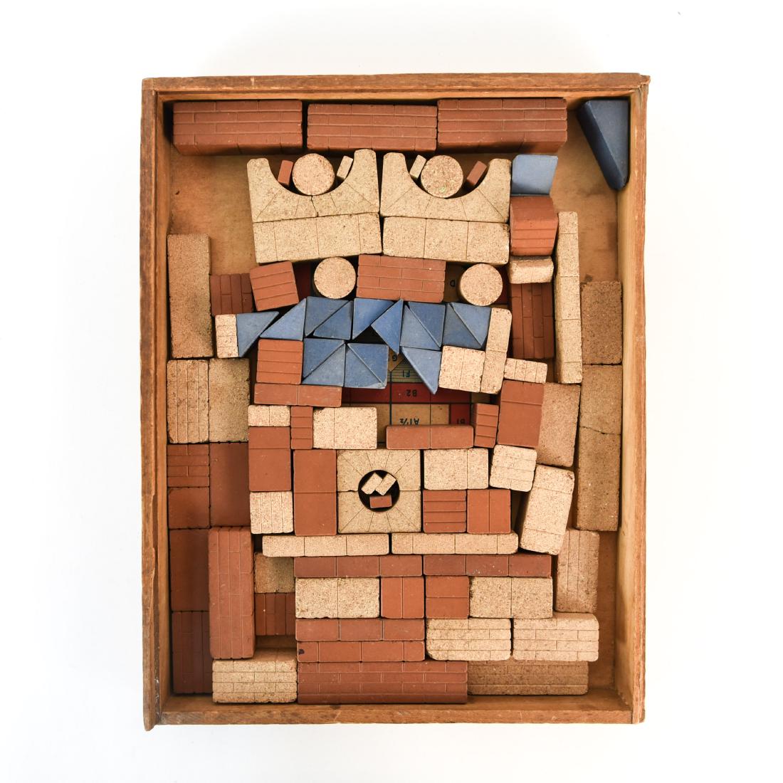 ANTIQUE STONE ARCHITECTURAL BUILDING BLOCK TOY