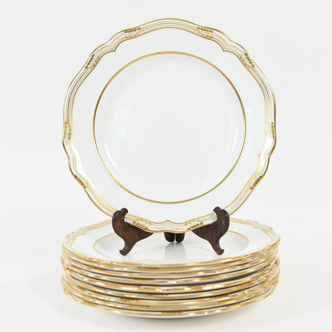 SET OF (10) SPODE "SHEFFIELD" DINNER PLATES (1 of 6)