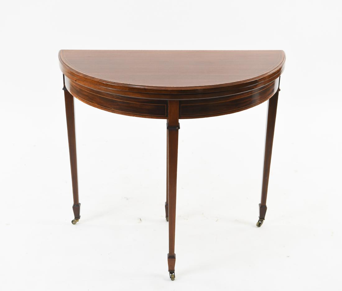 20TH C. SHERATON STYLE GAMES TABLE (1 of 9)
