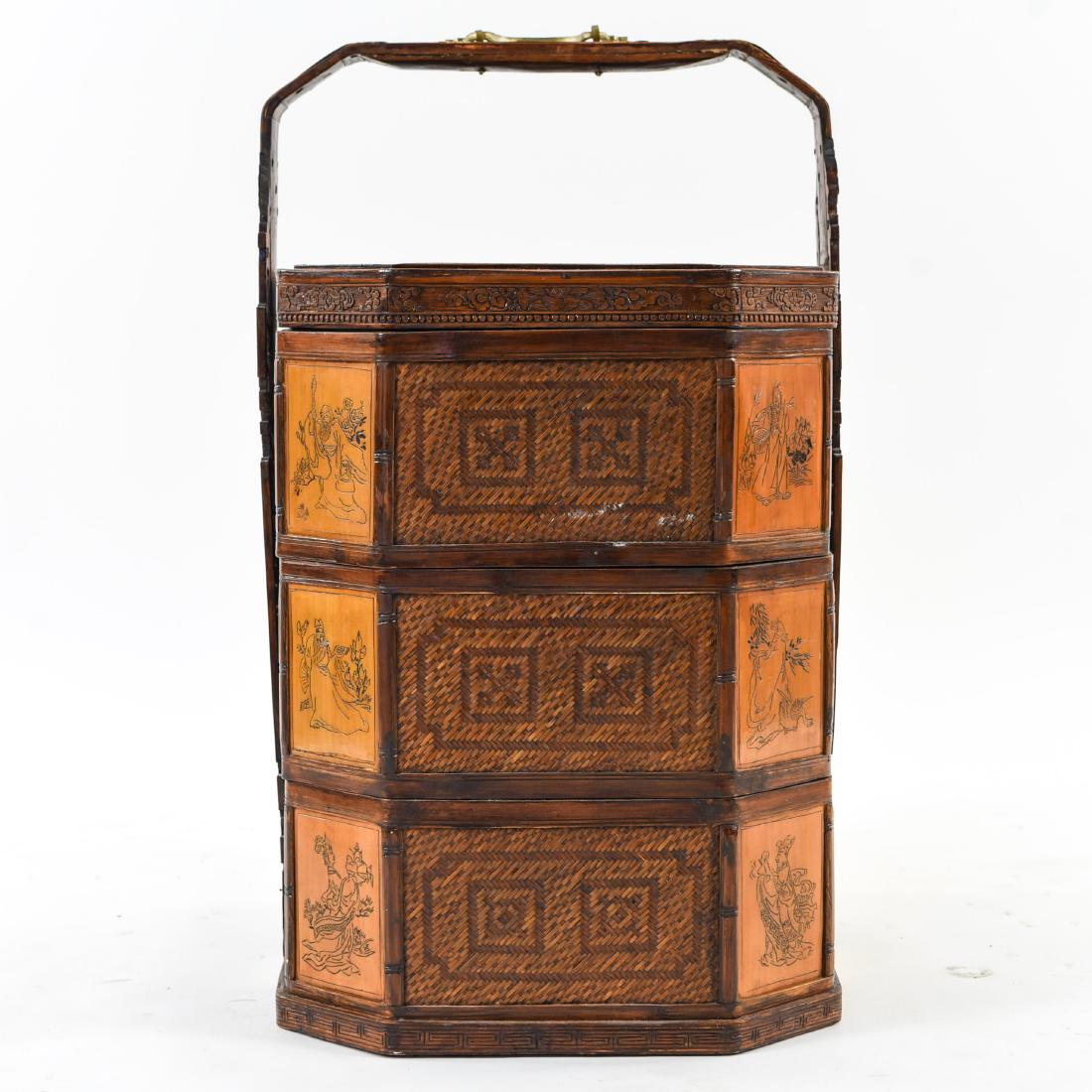 20TH C. CHINESE STACKING WEDDING BASKET (1 of 11)