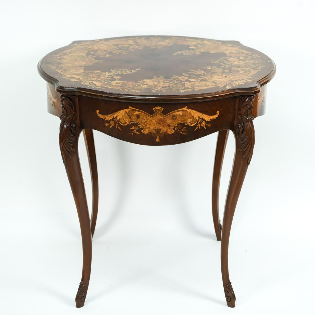 FRENCH INLAID TABLE (1 of 9)