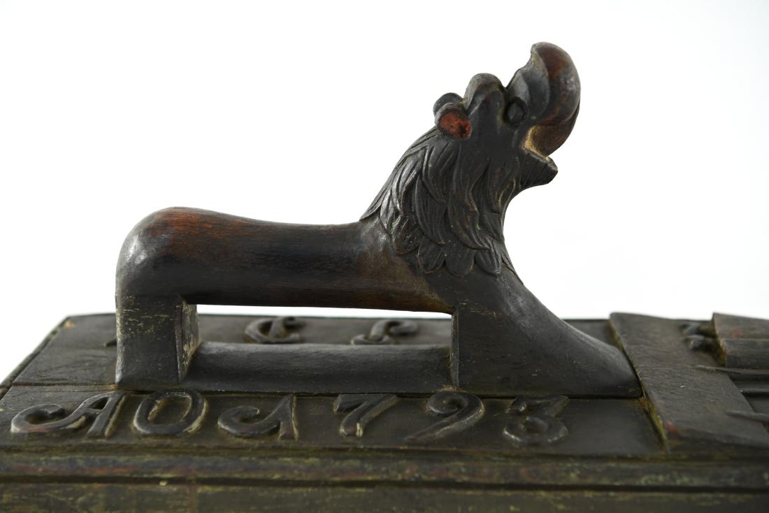 ANTIQUE MANGLE BOARD DATED 1793 (1 of 7)