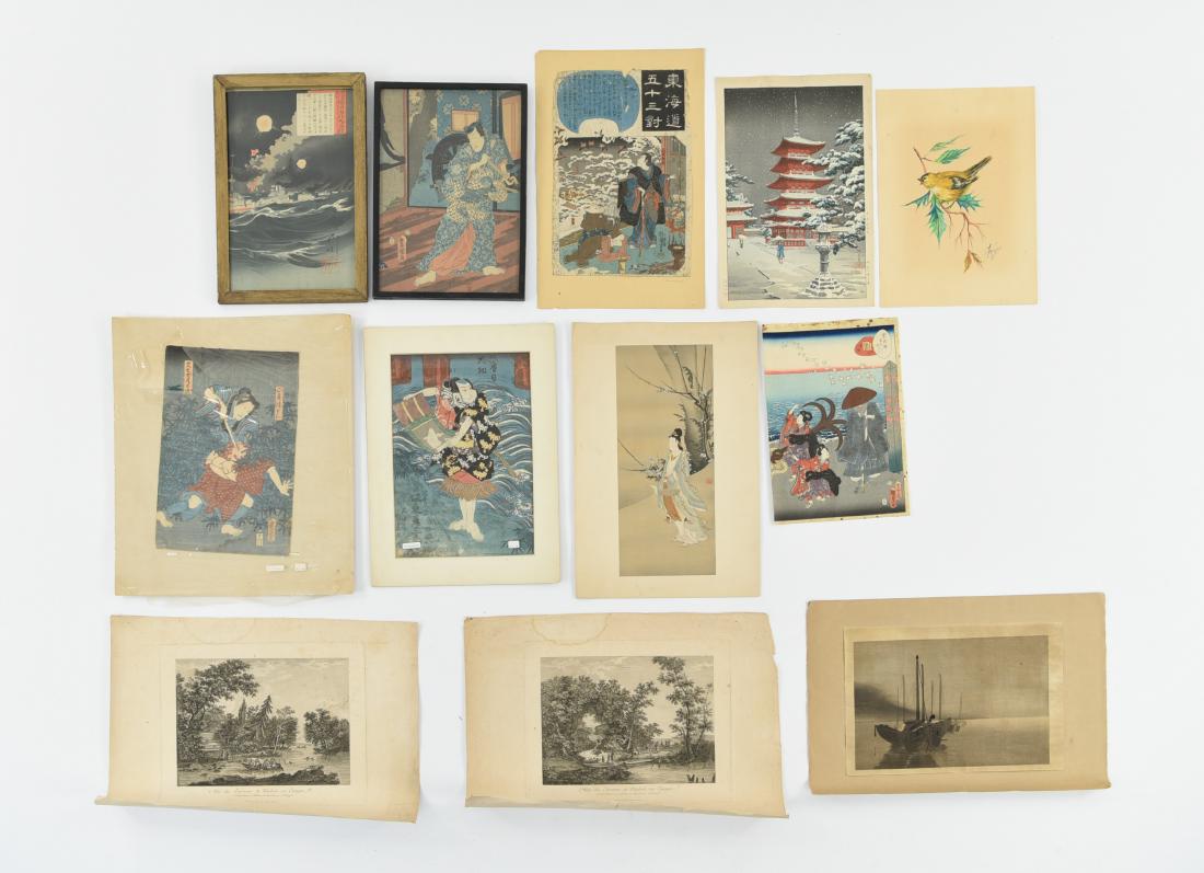 GROUPING OF JAPANESE WOODBLOCK PRINTS (1 of 20)