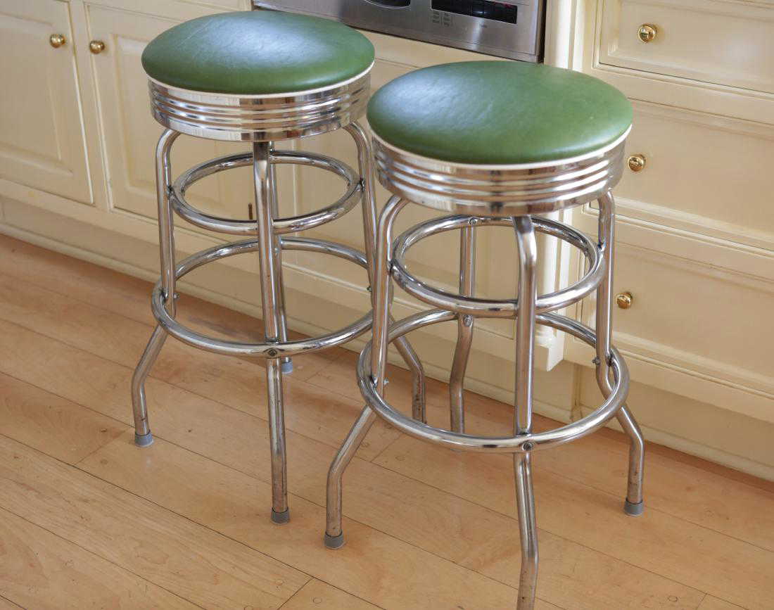 2 Chrome William Sonoma Bar Stools 2 Chrome William Sonoma Bar Stools