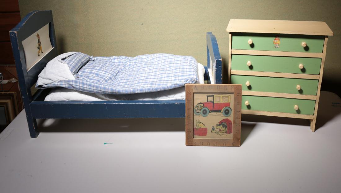 GROUPING OF CHILDRENS TOYS DOLL FURNITURE ETC. (1 of 8)