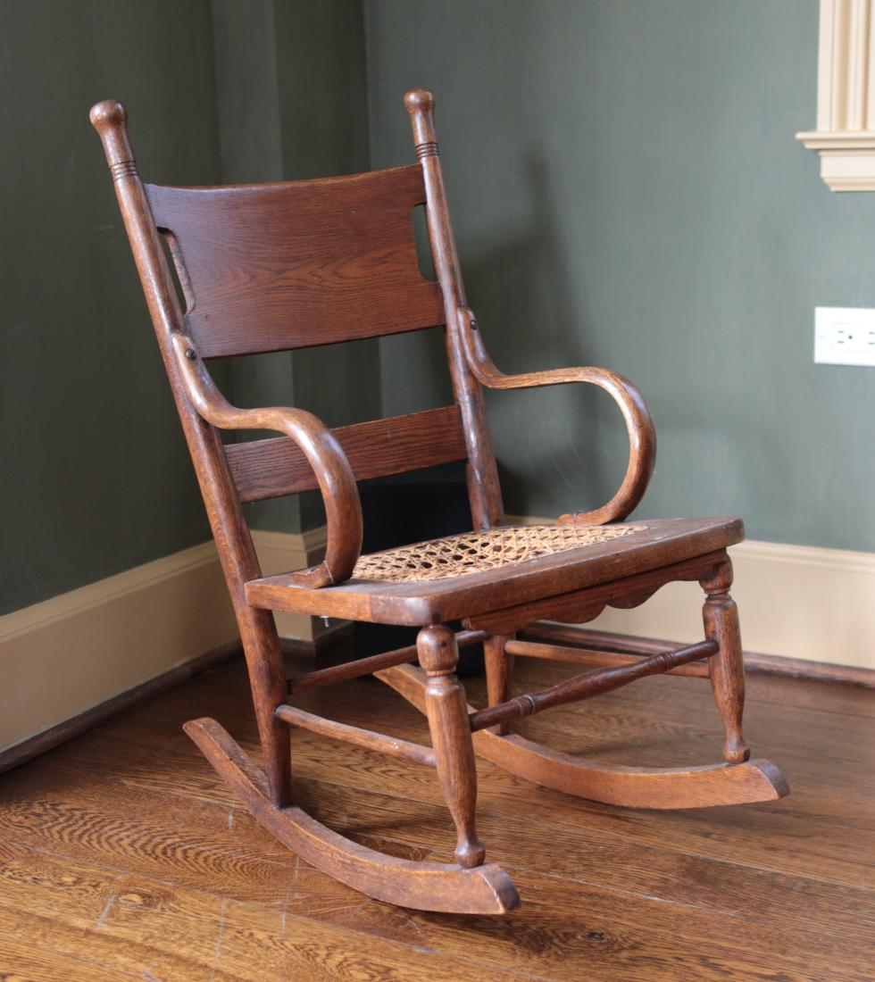 Antique Cane Seat Child s Rocker