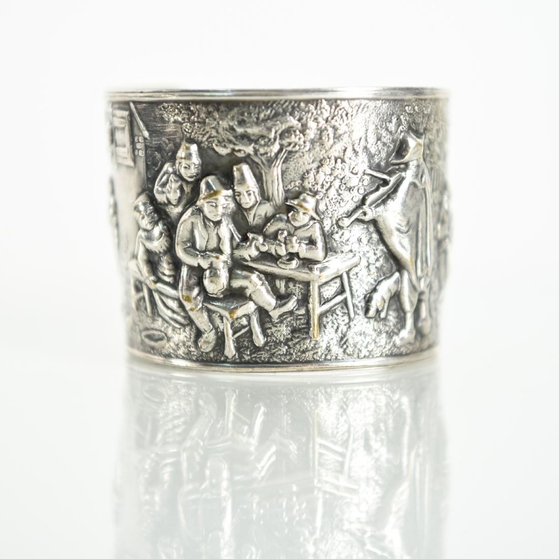 SILVER PLATED BANGLE BRACELET (1 of 6)