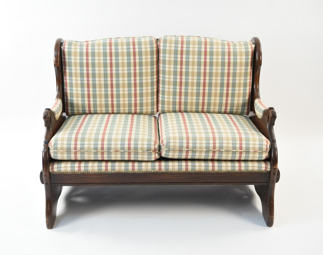 ROMWEBER OAK VIKING COLLECTION LOVESEAT (1 of 20)