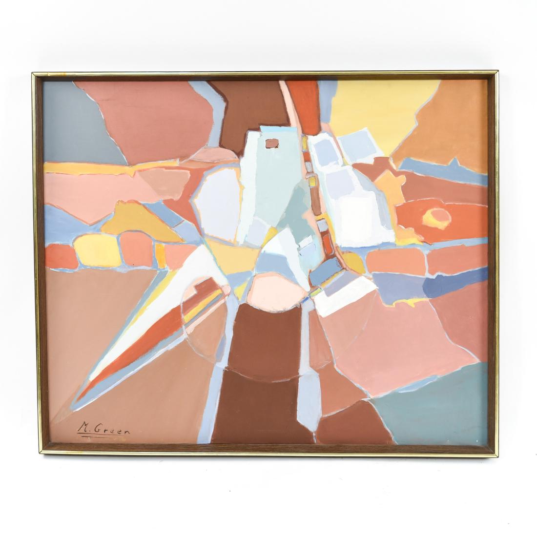 MARION GREEN ABSTRACT OIL ON CANVAS (1 of 12)