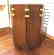 LEATHER AND OAK WASTE BASKET