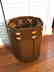LEATHER AND OAK WASTE BASKET - 2