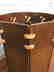LEATHER AND OAK WASTE BASKET - 3