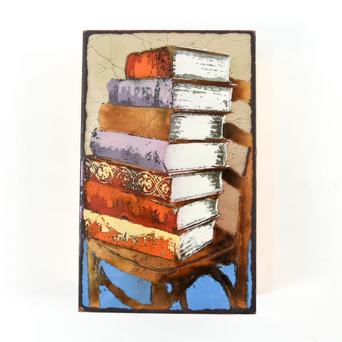 HOUSTON LLEW SPIRIT TILE: Marked to back. Dimensions: H 8.5" x W 5.25" x D 1.5" Condition: No issues to note.