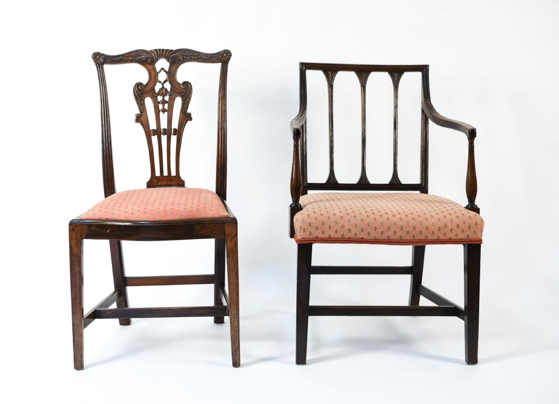 CHIPPENDALE AND REGENCY CHAIRS (1 of 14)