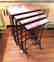 MAHOGANY NESTING TABLES - 2