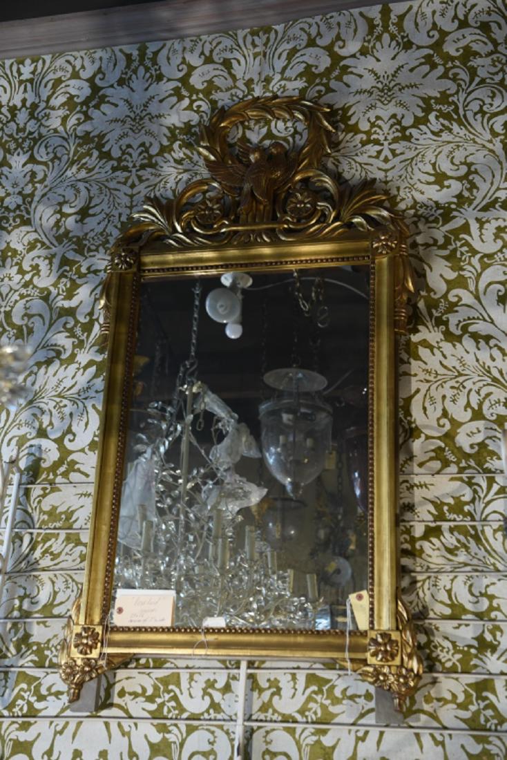 CONTEMPORARY 18TH C. FRENCH STYLE GILT WOOD MIRROR (1 of 8)