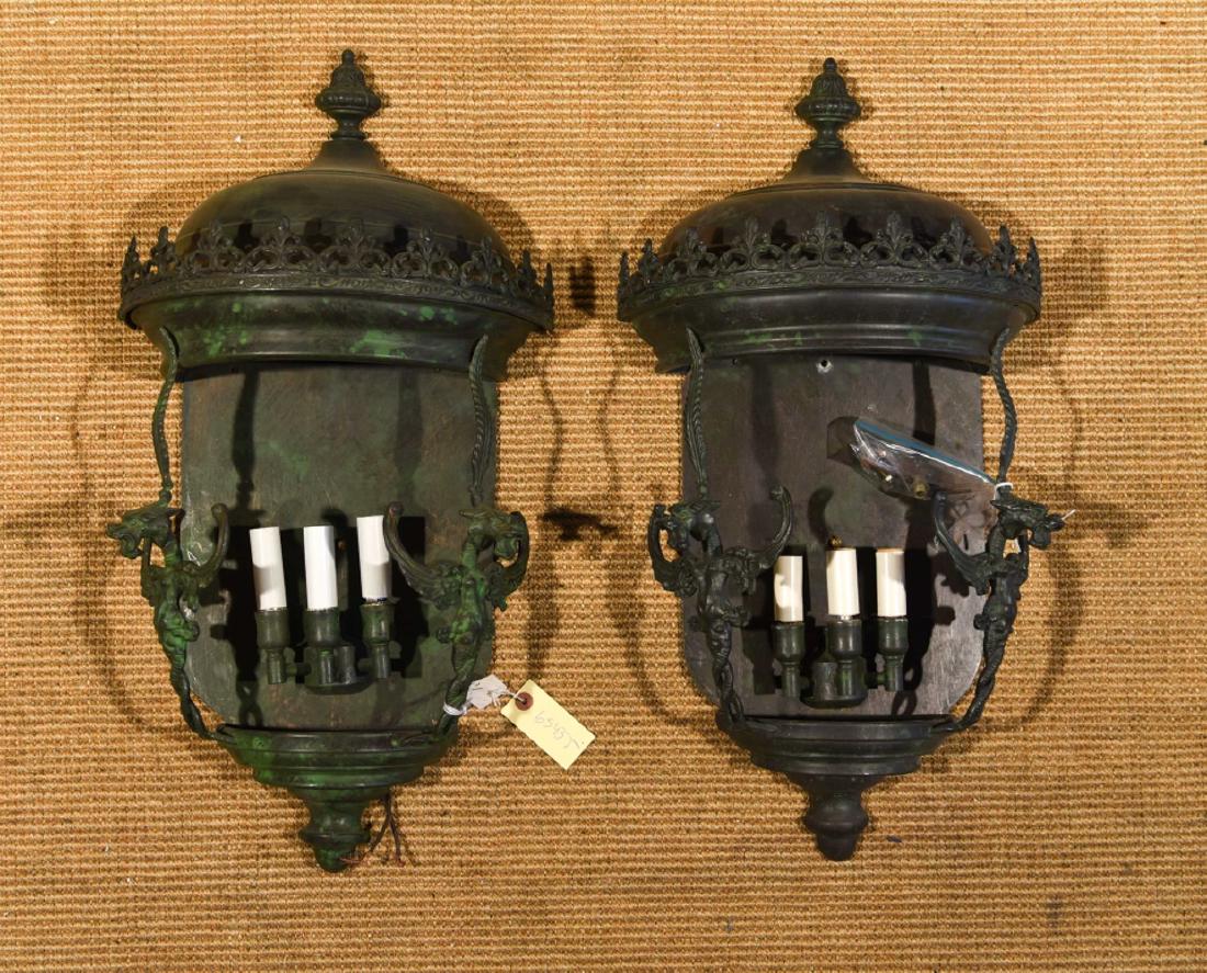 PAIR OF CONTEMPORARY GRIFFIN WALL SCONCES (1 of 14)