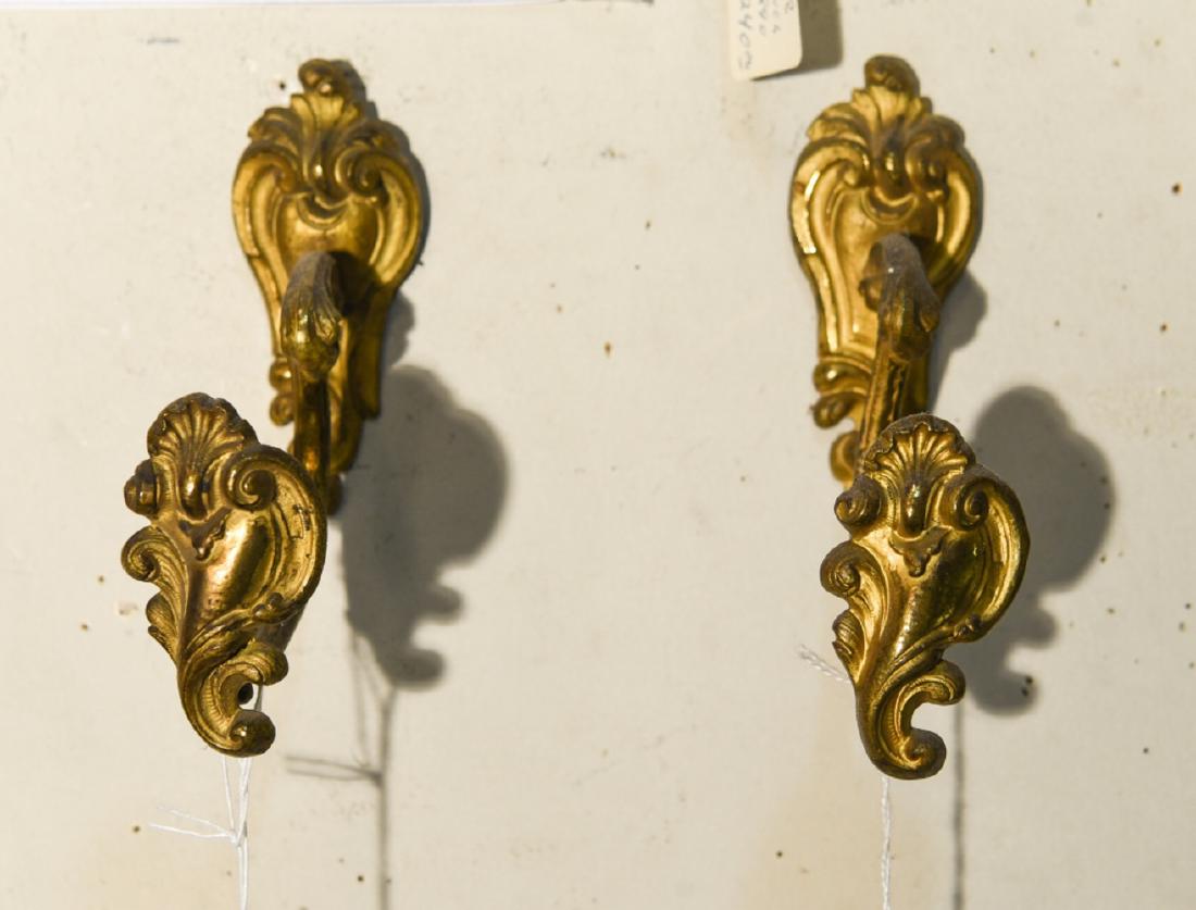 Pair Vintage French Gilt Metal Curtain Tie Backs Jan 12 2019