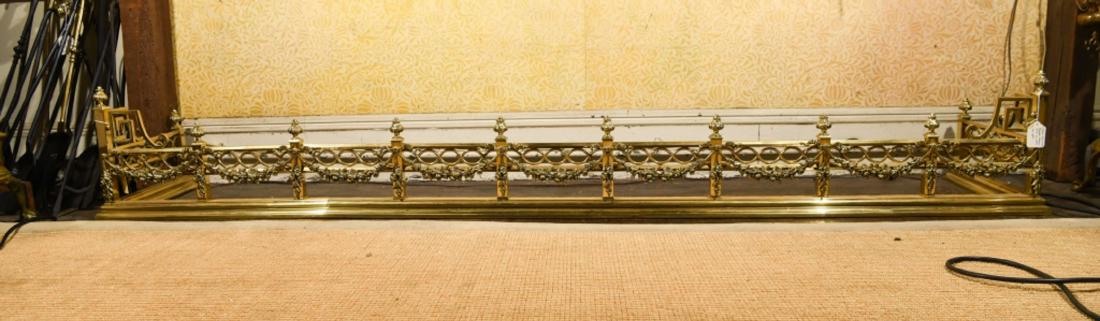 LARGE EARLY 1900S BRASS FIRE FENDER (1 of 9)