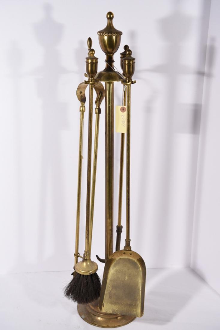 1920S BRASS FIRE TOOL GROUPING (1 of 3)