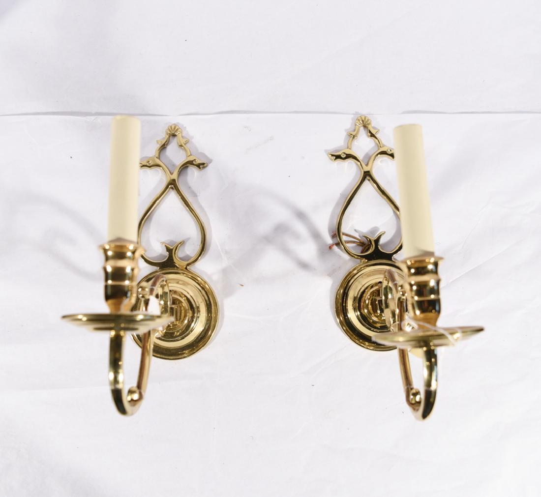 PAIR CONTEMPORARY WALL MOUNT SCONCES (1 of 9)