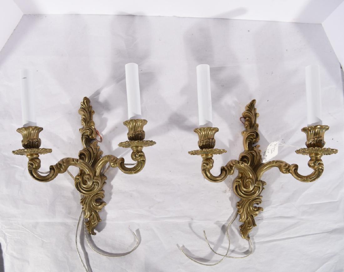 PAIR OF VINTAGE ROCOCO STYLE SCONCES (1 of 8)