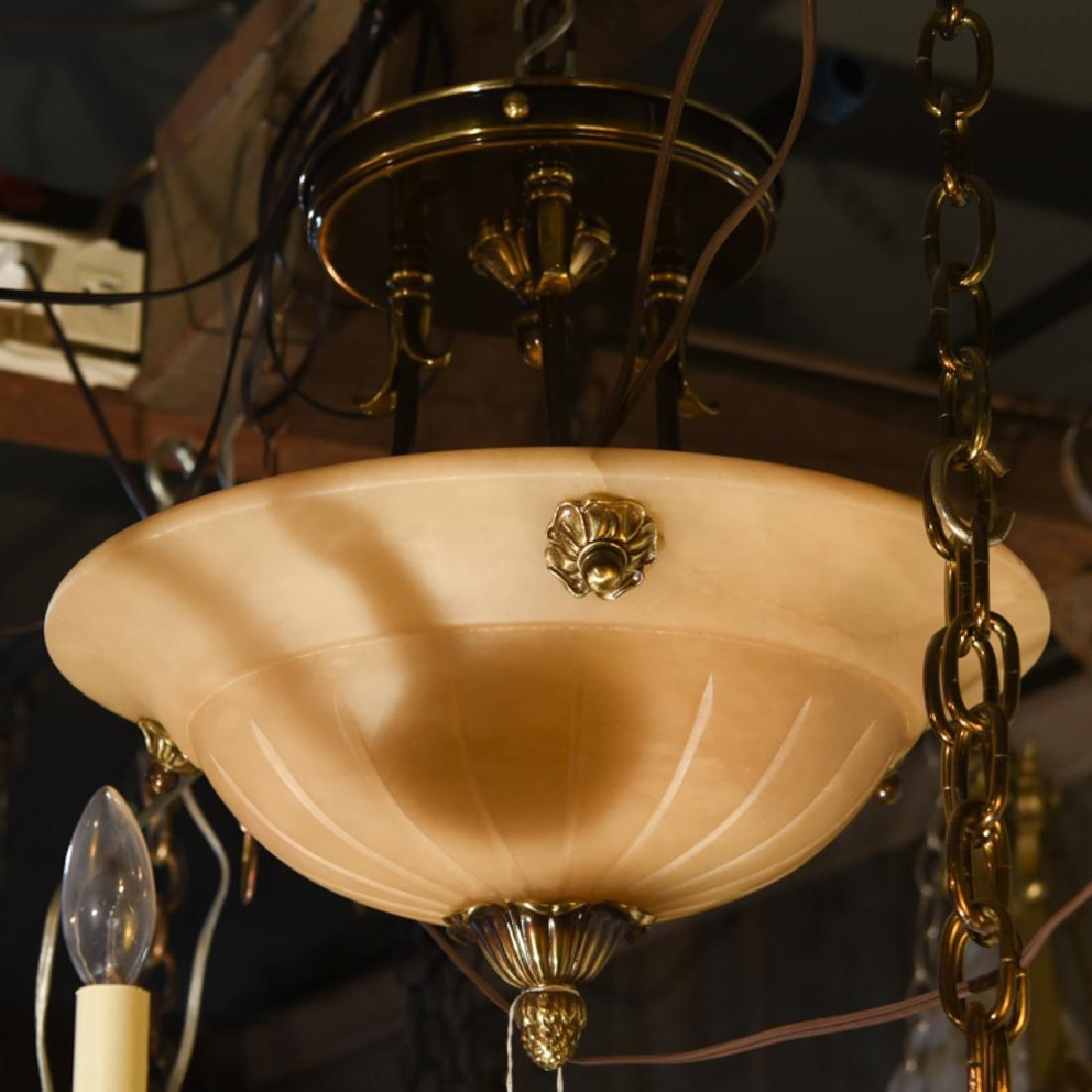 CONTEMPORARY ALABASTER HANGING FIXTURE (1 of 6)