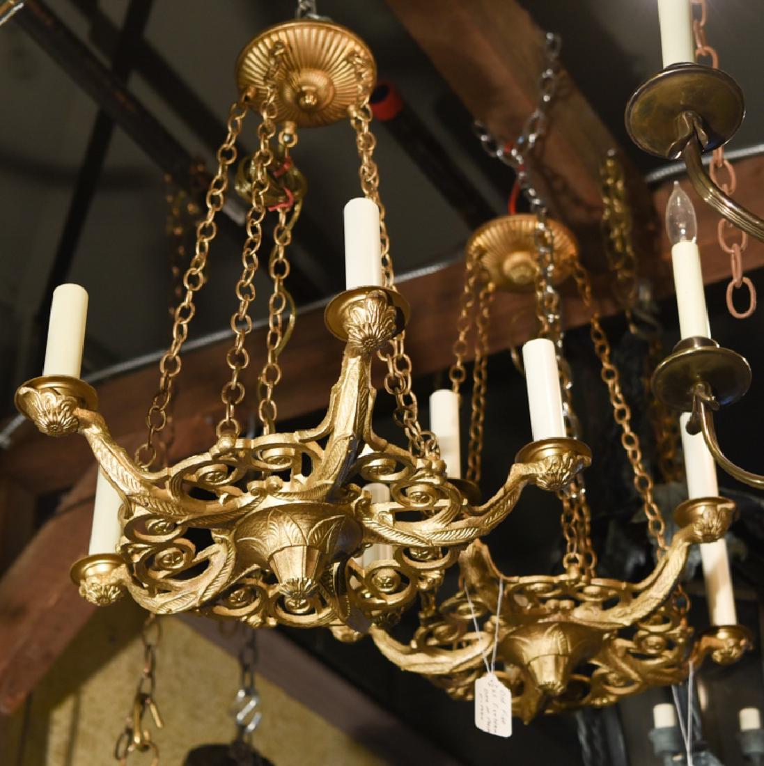 PAIR OF VINTAGE 5-LIGHT FIXTURES (1 of 9)