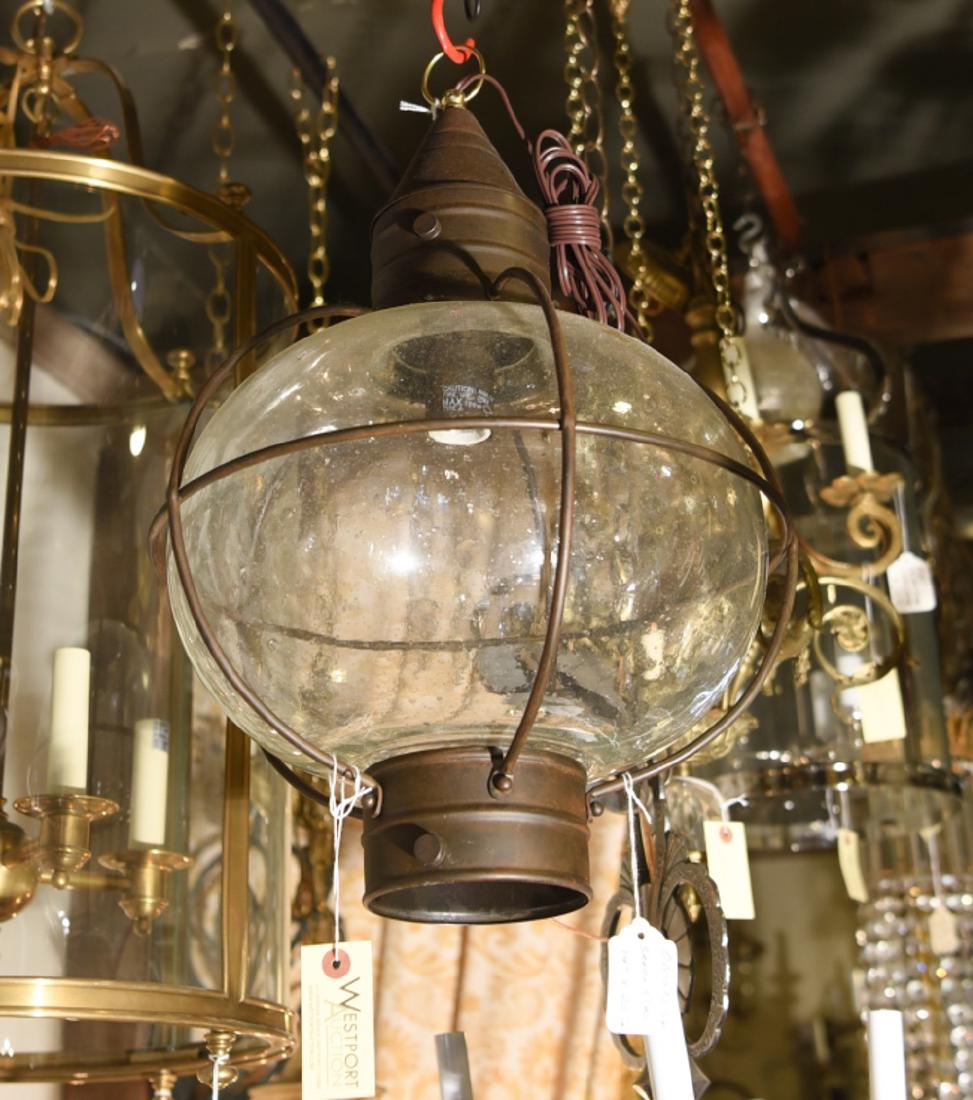 CONTEMPORARY BUBBLE GLASS HANGING LANTERN (1 of 4)