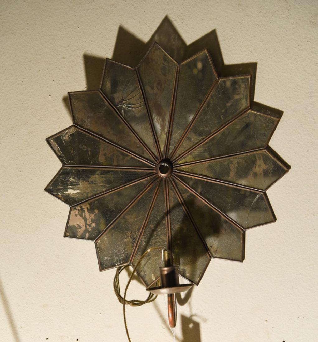 MIRROR BACK STAR SHAPED SCONCE (1 of 3)