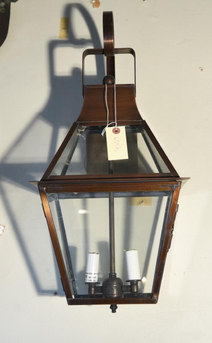 CONTEMPORARY BRUSHED COPPER WALL SCONCE (1 of 4)