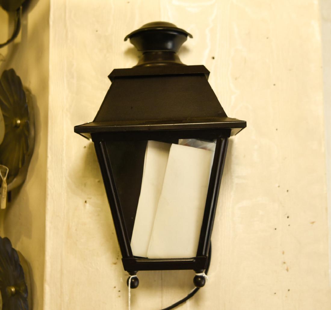 CONTEMPORARY LANTERN FORM FLUSH WALL SCONCE (1 of 3)