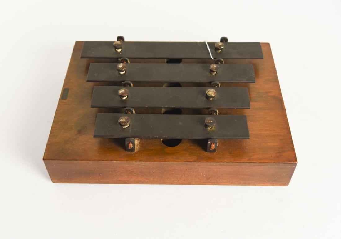 DEAGAN PLATE CHIME: Last patent date Dec. 29, 1931. Number 300. Dimensions: H 2.75" x W 10.5" x D 8.25" Condition: Showing light signs of use.