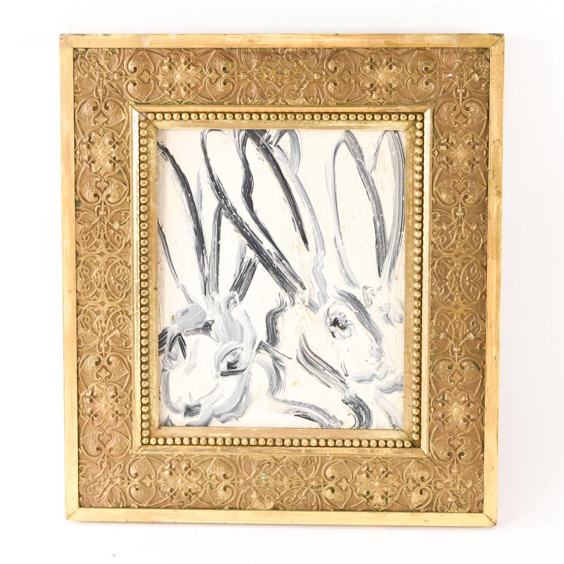 HUNT SLONEM BUNNY O/B PAINTING (1 of 7)